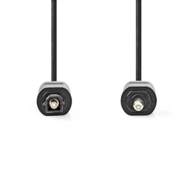 Abbildung von Nedis Optisches Audiokabel Toslink Stecker Mini 1.00 m Rund PVC Schwarz Label