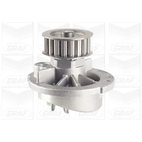 Abbildung von GRAF PA940 Wasserpumpe 19 mit Dichtung mechanisch Stahlblech 56,29 für Zahnriementrieb OPEL: Meriva A, Combo C Kasten / Kombi, Astra G CC
