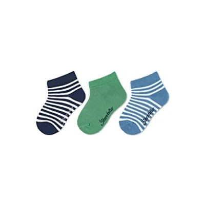 Abbildung von Sterntaler KURZ3ERPACK Ringel Socken für Kinder, Größe: 17/18, Marine