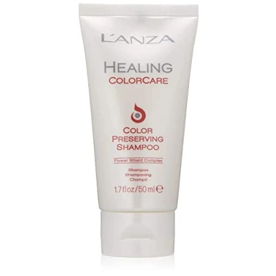 Abbildung von L&#039;ANZA Heilung ColorCare Farbkonservierendes Shampoo (50 ml), für Farbbehandeltes Haar Schützt und Frischt die Haarfarbe auf Während der Heilung, Sulfatfrei, Tägliches Coloriertes