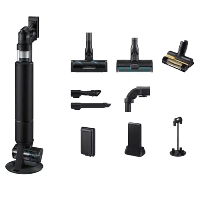 Abbildung von Samsung Akku Handstaubsauger BESPOKE AI Jet 400W Akku+ CompleteClean, VS90F40EEK/WD, 1100 W, beutellos