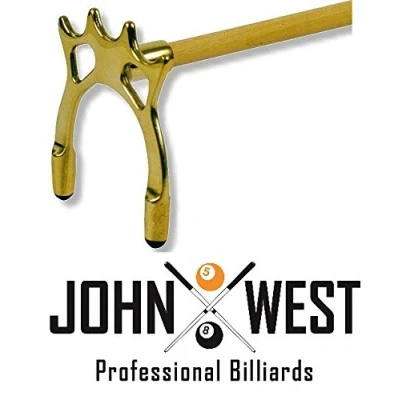 Abbildung von John West Billard Queuebrücke Messing Hoch