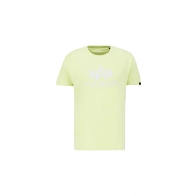 Abbildung von Alpha Industries Herren Basic T Shirt, Arctic Lime, M