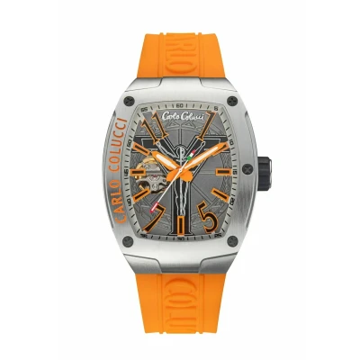 Abbildung von Carlo Colucci Automatikuhr Uhr, Herren, Größe: One Size, Orange