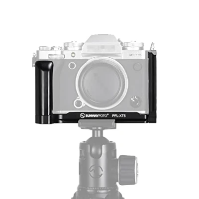 Abbildung von SUNWAYFOTO PFL XT5 L Bracket für Fujifilm X T5 Halterung Arca Swiss Schnellwechselplatte Winkel Hand Grip Handgriff förmiger Griff