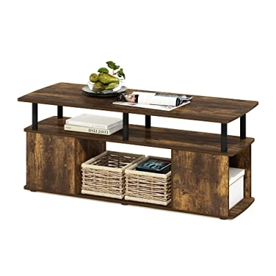 Abbildung von Furinno JAYA Utility Design Couchtisch, Bernsteinkiefer, 48 (D) x 119.9 (W) 51.1 (H) cm