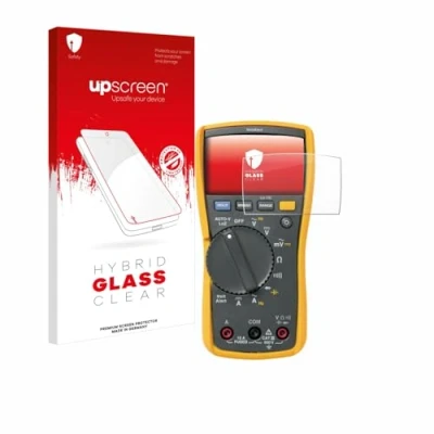 Abbildung von upscreen Schutzglas für Fluke MultiMeter 117 Schutzfolie, Glas Folie [Klar, 9H Panzerschutz, Anti Fingerprint]