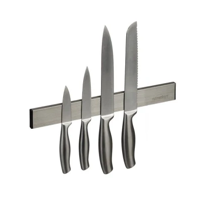 Abbildung von relaxdays Wand Magnet Messer Leiste Selbstklebende Magnetleiste 30 cm