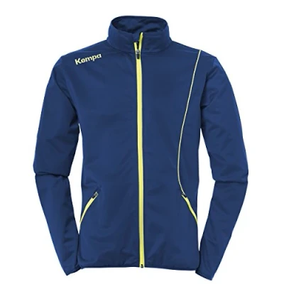 Abbildung von Kempa Herren Curve Classic Jacke, Deep Blau/Fluo Gelb, 116
