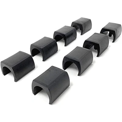Abbildung von Design61 Klemmschalengleiter 8er Set Stuhlgleiter Bodenschongleiter Ø 18 20 mm Silencer Möbelgleiter