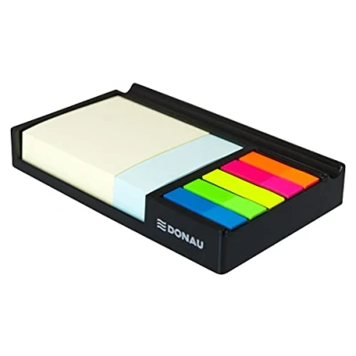 Abbildung von DONAU 7484011PL 01 Stifteköcher/Schreibtischköcher/Tischorganizer mit einer Schublade, 164 x 104 24 mm, schwarz
