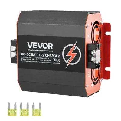 Abbildung von VEVOR 12V 30A DC/DC Batterieladegerät 375W für Blei Säure und Lithium AGM GEL