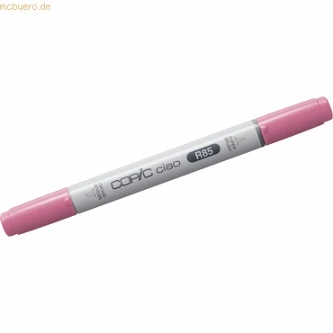 Abbildung von COPIC Ciao Marker Typ R 85, Rose Red, vielseitiger Layoutmarker, mit einer mittelbreiten und Brush Spitze