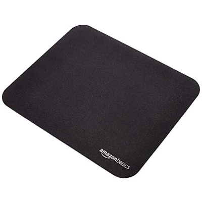 Abbildung von Amazon Basics Rechteckig Gaming Mauspad, Standard, Schwarz