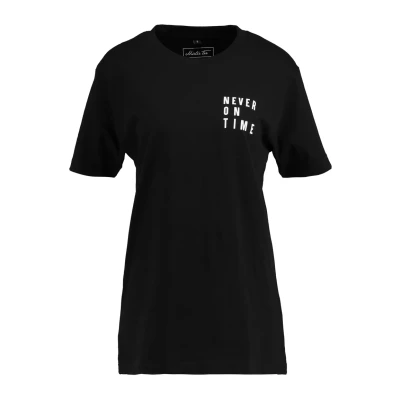 Abbildung von Merchcode Never ON TIME Tshirt print, Größe: 3XL, Black