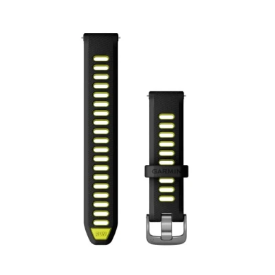 Abbildung von Garmin Unisex Erwachsene Ersatzarmband, Black &amp; Amp Yellow (Forerunner Style 265S), 18mm