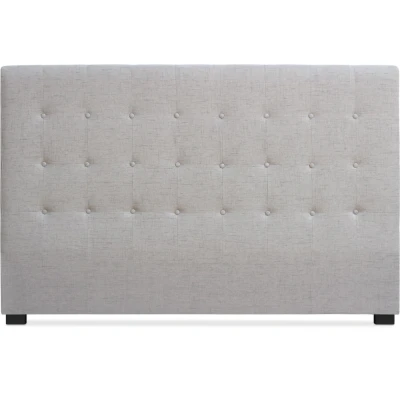 Abbildung von Menzzo Luxor Kopfteil Bett 180cm mit Stoffbezug Beige