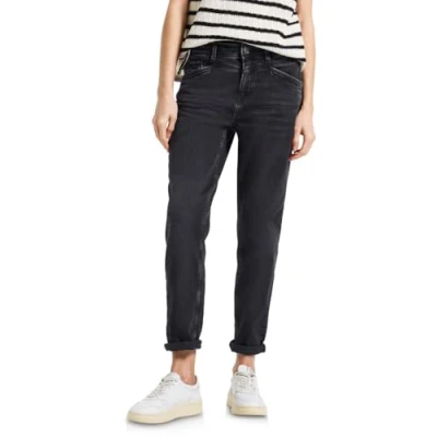 Abbildung von STREET ONE Damen A379017 Jeans im Casual Fit, Black Washed, 31W x 28L