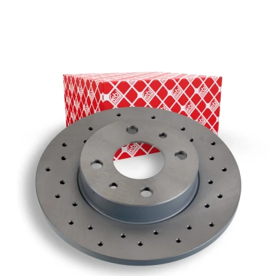 Abbildung von FEBI BILSTEIN 107724 Bremsscheibe Hinterachse 240 11 4 98 gelocht, voll beschichtet ABARTH: 500 / 595 695 Schrägheck, 500C 595C 695C Cabrio
