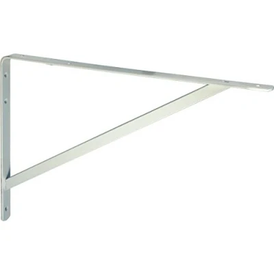 Abbildung von ib style Regalträger 7 Abmessungen Verzinkt und Weiß 250 x 400 mm Weiss Schwerlastträger Regalwinkel Regalhalter Regal Winkel Bodenträger hohe Tragkraft