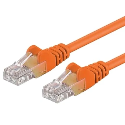 Abbildung von PremiumCord Netzwerkkabel, Ethernet, LAN &amp; Patch Kabel Cat6, UTP, Schnell flexibel Robust RJ45 1Gbit/S, AWG 26/7, Kupferkabel 100% Cu, Orange, 0, 25m
