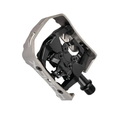 Abbildung von Xpedo Unisex Erwachsene Clipless Milo Pedal, Schwarz/Silber, 9/16&quot;