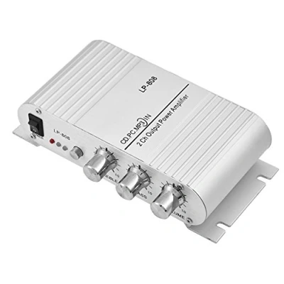 Abbildung von Topiky Audio Verstärker, 20W 2 Kanal HiFi Stereo Bass Endverstärker Digital Amp für Auto Motorrad Heim