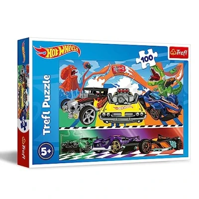Abbildung von Trefl 16466 Hot Wheels Kinderpuzzle, Mehrfarbig