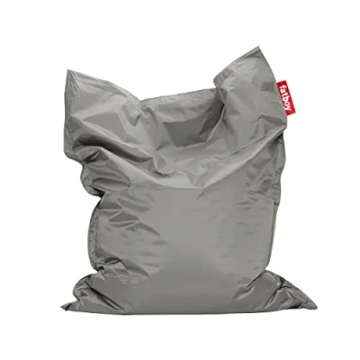 Abbildung von Fatboy® Original Silver Nylon Sitzsack Klassischer Indoor Beanbag, Sitzkissen 180 x 140 cm