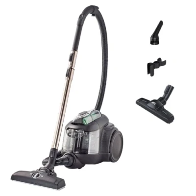 Abbildung von AEG Bodenstaubsauger &quot;CLEAN 6000 ÖKO BEUTELLOSER STAUBSAUGER (AL61C2ÖKO)&quot;, 550 W, beutellos, hohe Saugleistung, 12 m Aktionsradius, Hartbodendüse, XL Softräder