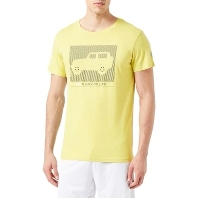 Abbildung von JEEP O102934 I002 XP Herren T Shirt Großer Aufdruck Wrangler Silhouette A Way of Life JX23A Celery S