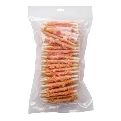 Abbildung von 123... Hund dabei! Hähnchenfilet Kaurolle 100 Stück Kaustange mit Huhn Hundesnack Kaustangen für Hunde Kaurollen Hühnchen (900g (ca. Stück))