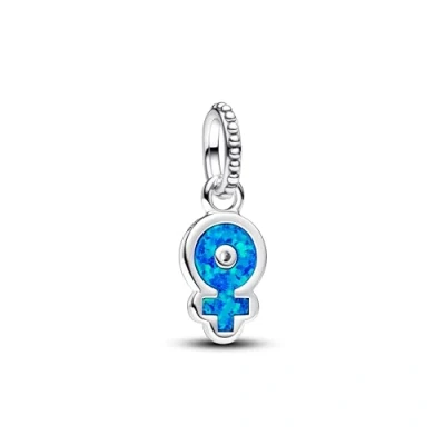 Abbildung von PANDORA Unicef Starke Frauen Schillernder Charm Anhänger aus Sterling Silber mit syntetischem Opal, Kompatibel ME und Moments Armbändern, 793181C01
