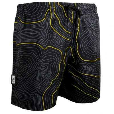 Abbildung von GUGGEN MOUNTAIN 2335 Herren Badehose Streifen lässige Boardshorts Linien Muster