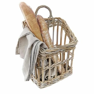 Abbildung von Loberon Korb Lefaux, handgeflochten, zum Stellen oder Hängen, praktisch &amp; dekorativ, Organisation, Aufbewahrung, Rattan, braun