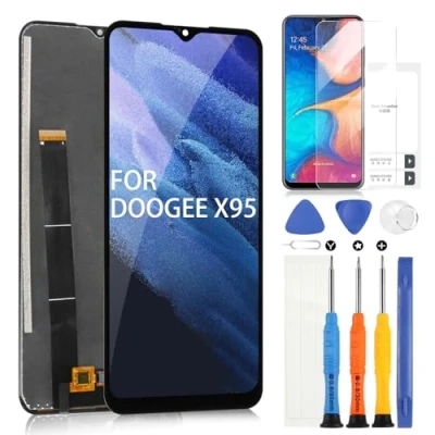 Abbildung von ARSSLY LCD Bildschirm für Doogee X95 PRO/Doogee Ersatz des Bildschirms Touchscreen Digitizer Full Assembly mit Werkzeugen (Schwarz ohne Rahmen)
