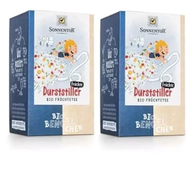 Abbildung von Sonnentor BIO Bengelchen Durststiller Früchte Tee Doppelkammerbeutel (2x je 18 Beutel) Früchteteemischung für Kinder ab 1 Jahr, speziell Kleinkinder AT 301