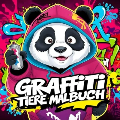Abbildung von Graffiti Tier Malbuch: 50 coole Street Art Tiere für kreative Kinder ab 8 Jahren.