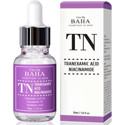 Abbildung von Cos De BAHA (TN) Tranexamic Acid 5% Serum with Niacinamide for Face/Neck (30ml) to remove Hyper Pigmentation, Discoloration, Dark Spots