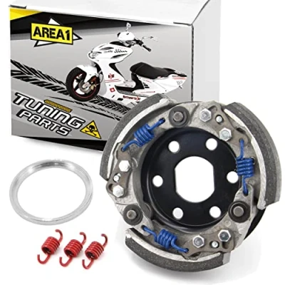 Abbildung von Area1 Tuning Kupplung einstellbar D=112 (110mm) Kompatibel mit Explorer Race GT AGM Union Luxxon Rivero Tauris Sprint Mawi (50ccm China 2 Takt Motor)