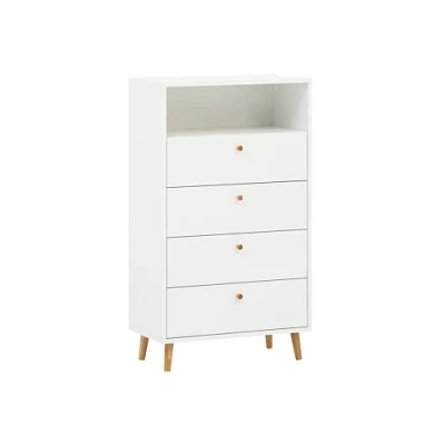 Abbildung von Schildmeyer Kommode &quot;Bjarne, Breite 60 cm&quot;, 4 Schubladen, Griffe und Möbelfüße aus Massivholz