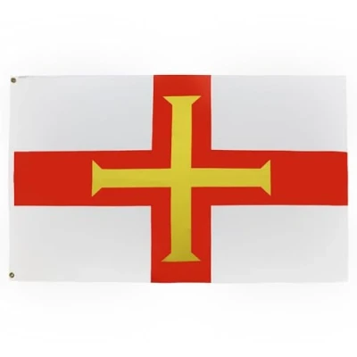 Abbildung von AZ FLAG Flagge Guernesey 150x90 cm Englische Fahne 100% Polyester mit Messing Ösen 110g