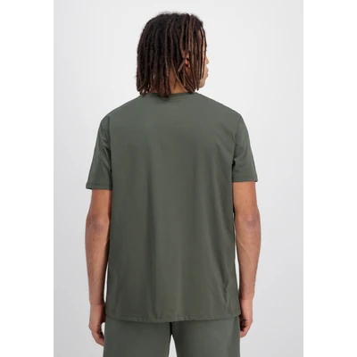 Abbildung von Alpha Industries Patch T LF Tshirt print, Herren, Größe: XL, Dark olive