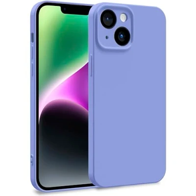 Abbildung von MyGadget Hülle für iPhone 14 Zweilagige Handyhülle mit Kameraschutz Cover Innenfutter &amp; Silikon außen Flieder