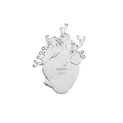 Abbildung von SELETTI Vase Love in Bloom, klar, Höhe 24 cm, Herzform, Glas
