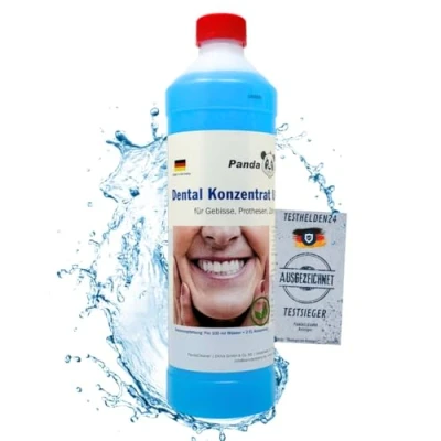 Abbildung von PandaCleaner Dental Konzentrat Ultraschallreiniger Für Gebisse &amp; Prothesen Reinigungskonzentrat (1 St. 1000ml Reinigungsflüssigkeit)