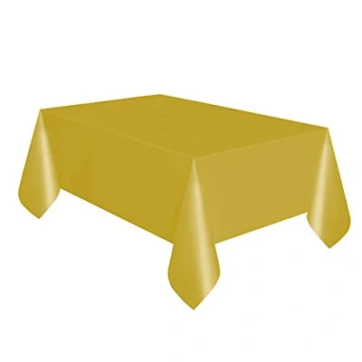 Abbildung von Tischdecke Gold Plastik 137x274cm