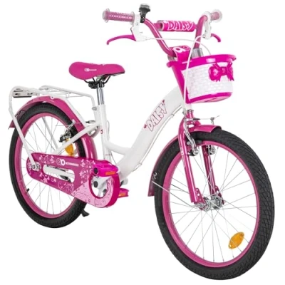 Abbildung von Actionbikes Kinderfahrrad Daisy 20 Zoll Kinder Fahrrad für Mädchen Ab 6 9 Jahren V Brake Bremse Kettenschutz Luftbereifung Fahrräder Laufrad Kinderrad (Daisy Zoll)