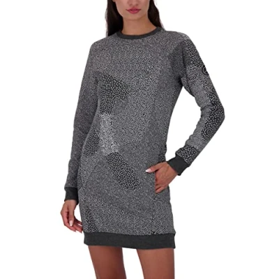 Abbildung von alife &amp; kickin Deliaak Freizeitkleid, Damen, Größe: Large, Moonless melange