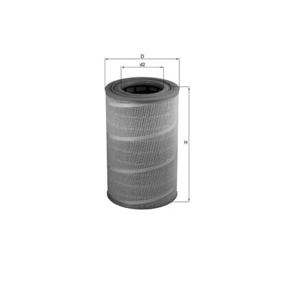 Abbildung von MAHLE ORIGINAL LX 612 Luftfilter 483,0 303,0 Filtereinsatz